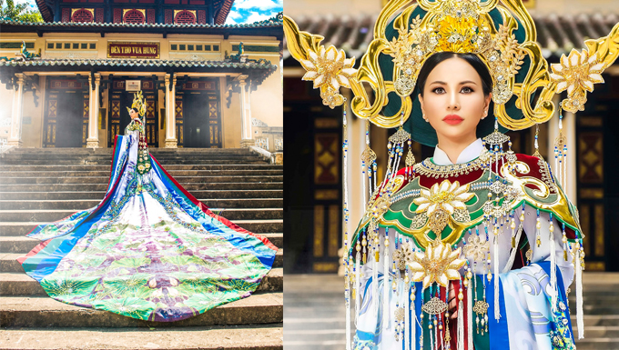 Hé lộ trang phục dân tộc của Hoa hậu Châu Ngọc Bích tại Mrs Universe 2018