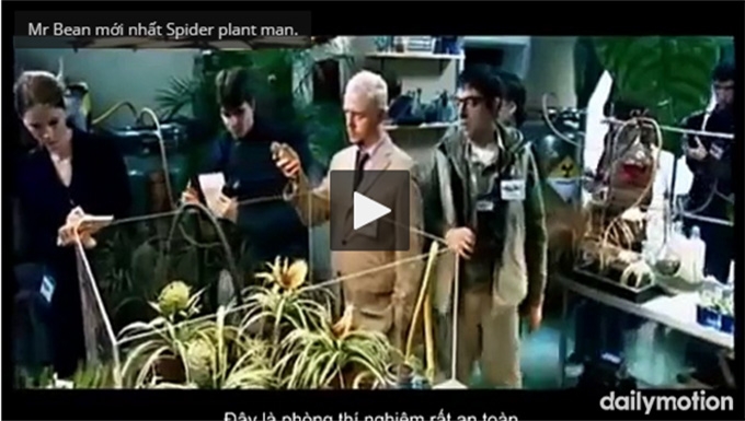 Spider plant man. MR BEAN