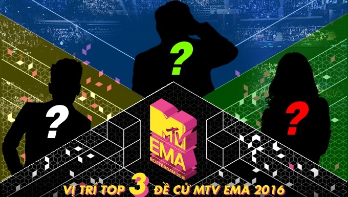 CUỘC CHIẾN TOP 3 MTV EMA 2016 NGÀY CÀNG GAY CẤN 
