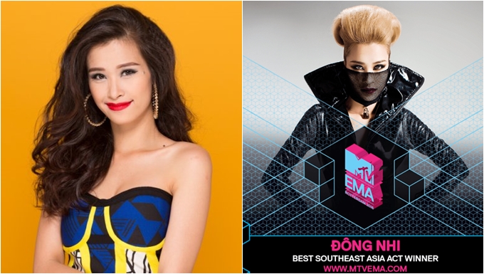  Đông Nhi chiến thắng ở giải thưởng âm nhạc MTV EMA 2016 
