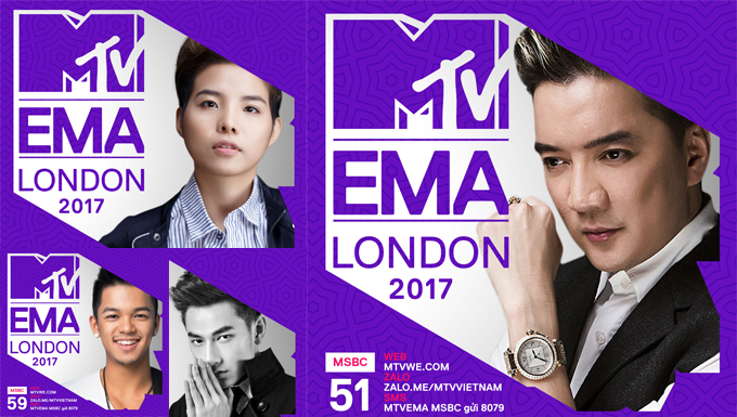 Đàm Vĩnh Hưng vượt Vũ Cát Tường, vươn lên dẫn đầu danh sách đề cử MTV EMA 2017