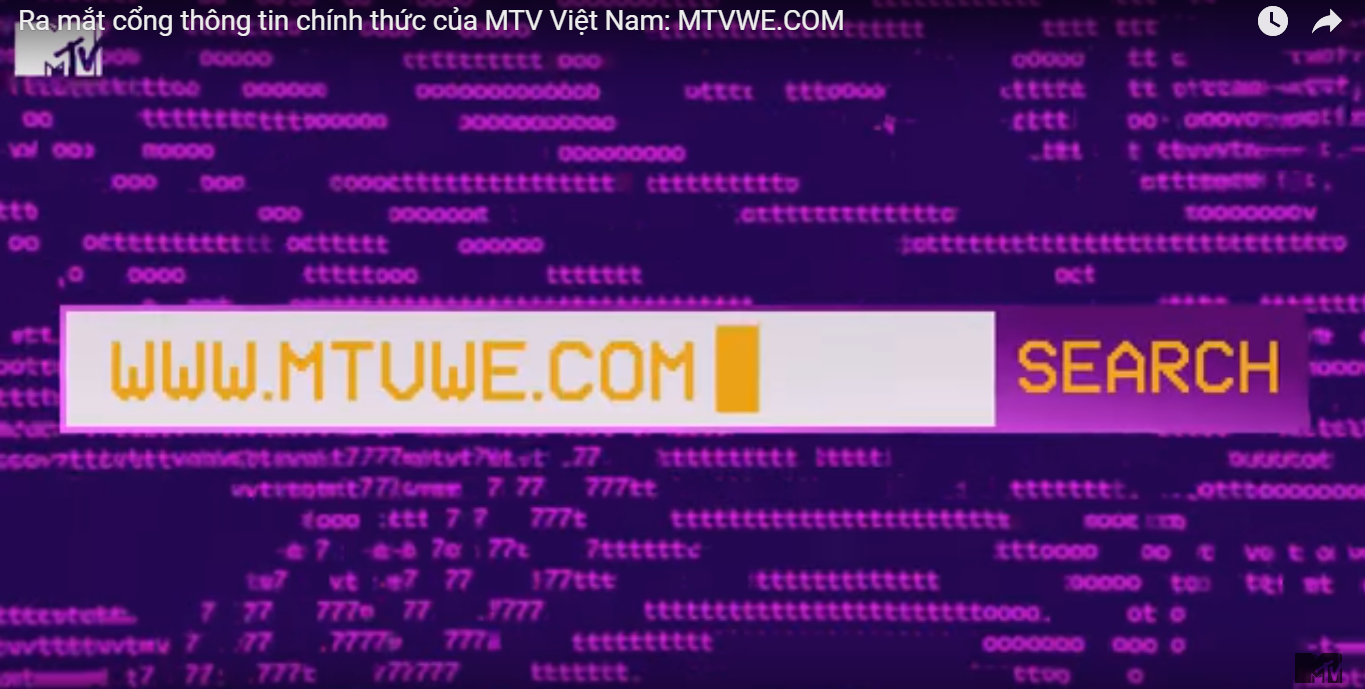 Ra mắt cổng thông tin chính thức của MTV Việt Nam: MTVWE.COM